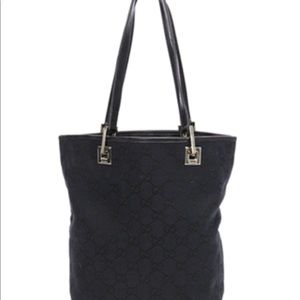 Black Authentic Vintage Gucci tote